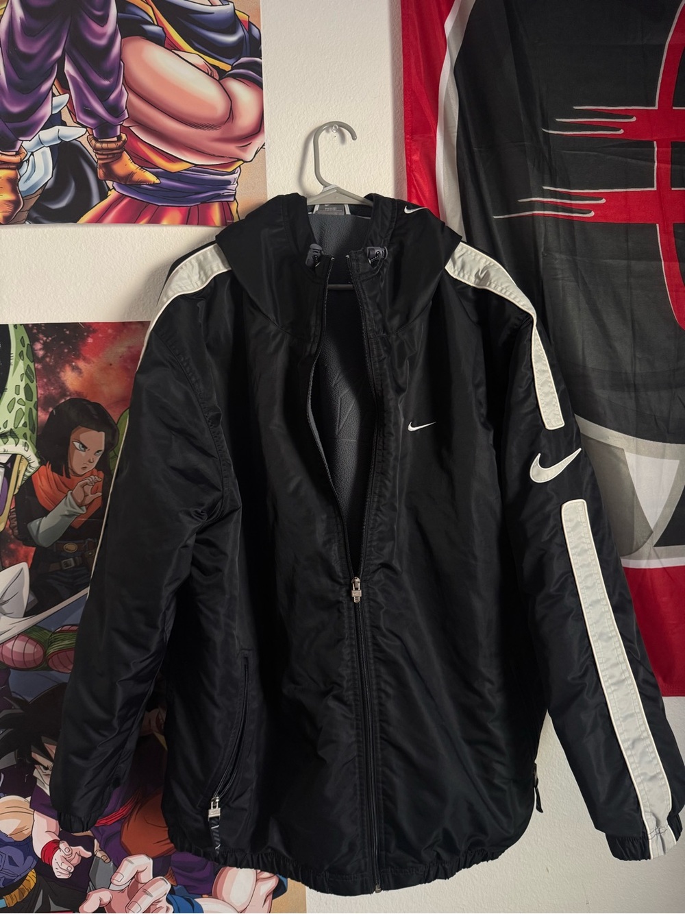 Vintage 90’s Nike Men’s Black Windbreaker